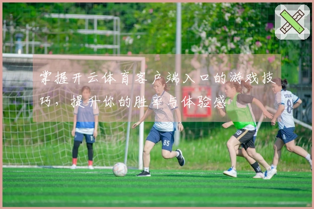 掌握开云体育客户端入口的游戏技巧，提升你的胜率与体验感